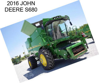 2016 JOHN DEERE S680