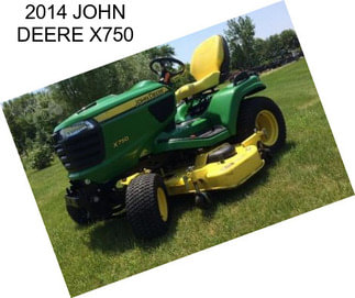 2014 JOHN DEERE X750