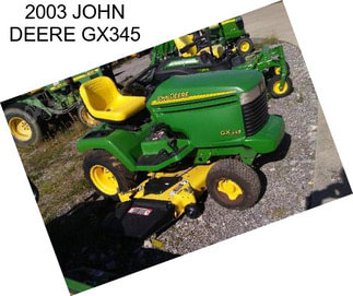 2003 JOHN DEERE GX345