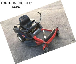 TORO TIMECUTTER 1438Z