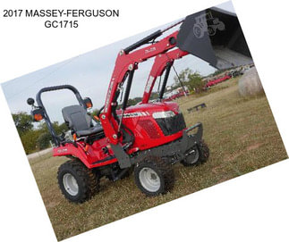 2017 MASSEY-FERGUSON GC1715