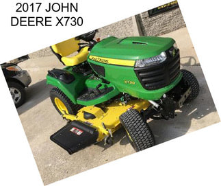 2017 JOHN DEERE X730