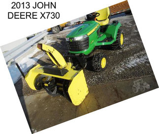 2013 JOHN DEERE X730