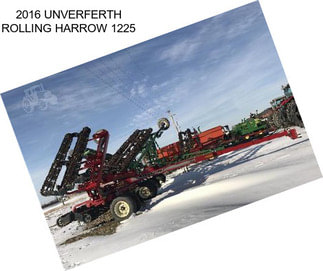 2016 UNVERFERTH ROLLING HARROW 1225