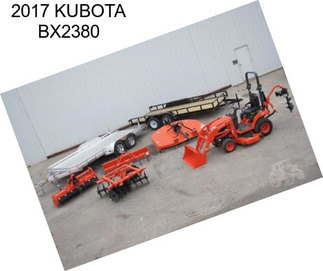 2017 KUBOTA BX2380