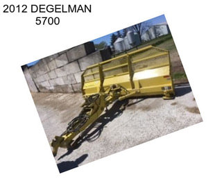 2012 DEGELMAN 5700