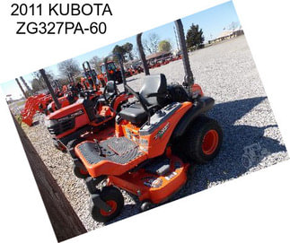 2011 KUBOTA ZG327PA-60