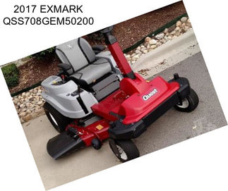 2017 EXMARK QSS708GEM50200