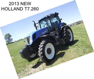 2013 NEW HOLLAND T7.260