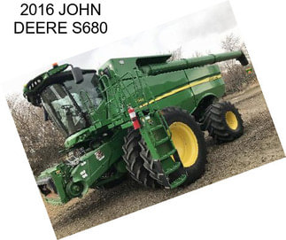 2016 JOHN DEERE S680