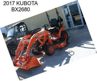 2017 KUBOTA BX2680