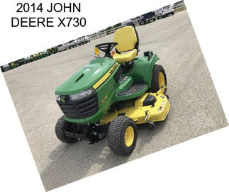 2014 JOHN DEERE X730