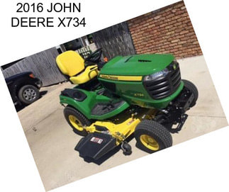 2016 JOHN DEERE X734