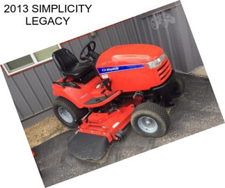 2013 SIMPLICITY LEGACY