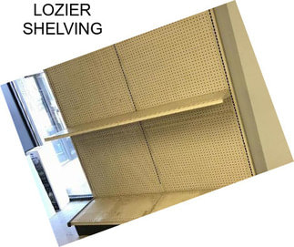 LOZIER SHELVING