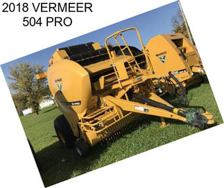 2018 VERMEER 504 PRO