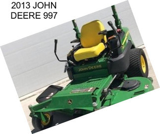 2013 JOHN DEERE 997