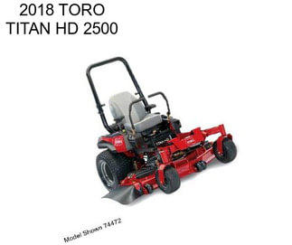 2018 TORO TITAN HD 2500