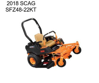2018 SCAG SFZ48-22KT
