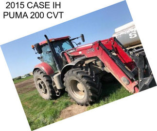 2015 CASE IH PUMA 200 CVT