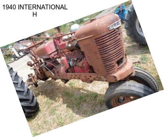 1940 INTERNATIONAL H