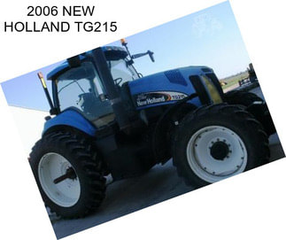 2006 NEW HOLLAND TG215