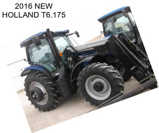 2016 NEW HOLLAND T6.175