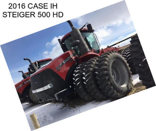 2016 CASE IH STEIGER 500 HD