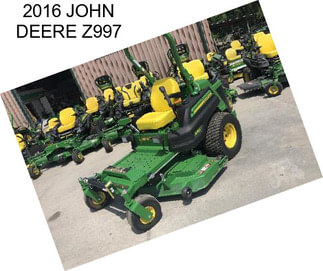 2016 JOHN DEERE Z997