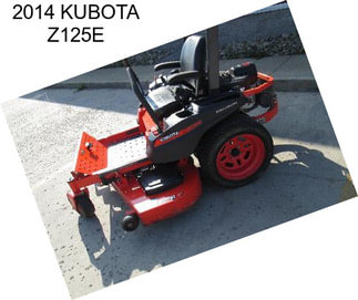 2014 KUBOTA Z125E