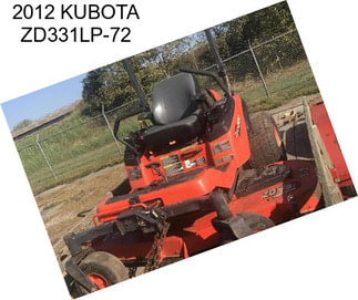 2012 KUBOTA ZD331LP-72