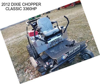 2012 DIXIE CHOPPER CLASSIC 3360HP