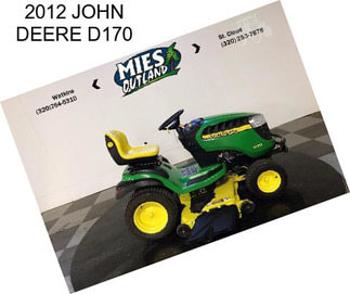 2012 JOHN DEERE D170