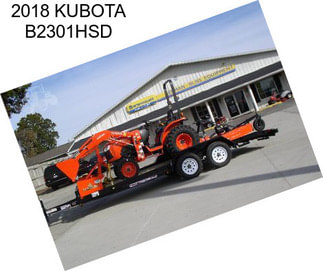 2018 KUBOTA B2301HSD