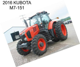 2016 KUBOTA M7-151