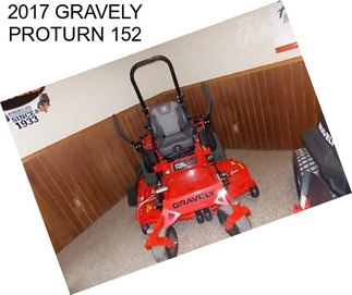 2017 GRAVELY PROTURN 152