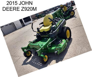 2015 JOHN DEERE Z920M