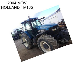 2004 NEW HOLLAND TM165