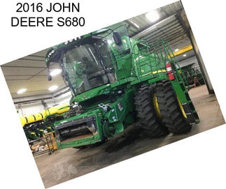 2016 JOHN DEERE S680