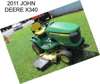 2011 JOHN DEERE X340