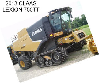 2013 CLAAS LEXION 750TT