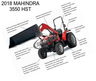 2018 MAHINDRA 3550 HST