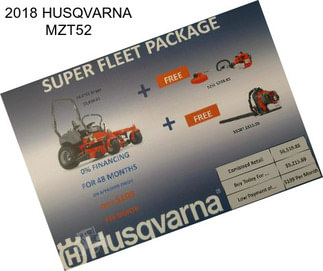 2018 HUSQVARNA MZT52