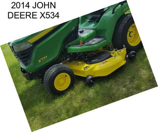 2014 JOHN DEERE X534