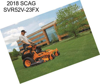 2018 SCAG SVR52V-23FX