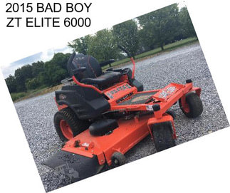 2015 BAD BOY ZT ELITE 6000