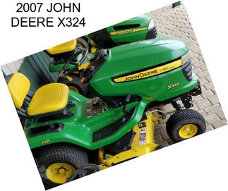 2007 JOHN DEERE X324