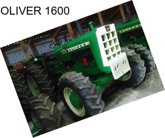 OLIVER 1600