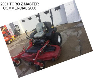 2001 TORO Z MASTER COMMERCIAL 2000