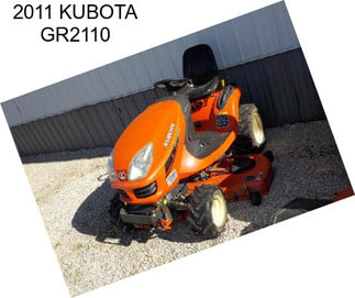 2011 KUBOTA GR2110